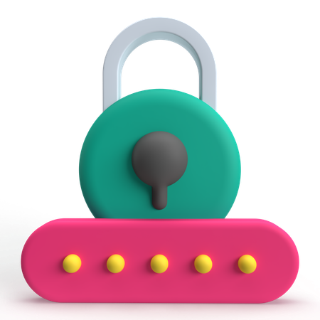 Security Password  3D Icon