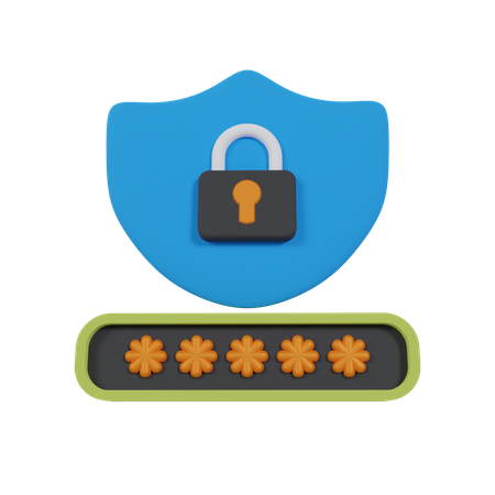 Security Password  3D Icon