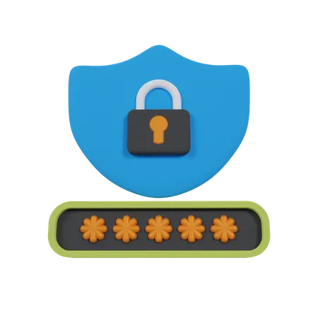 Security Password  3D Icon