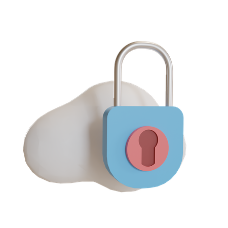 Security Password  3D Illustration