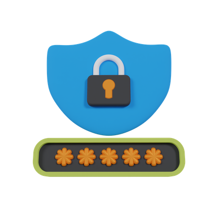 Security Password 3D Icon