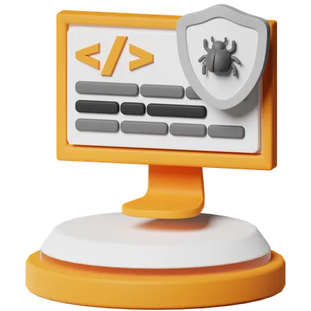 Security Programming  3D Icon