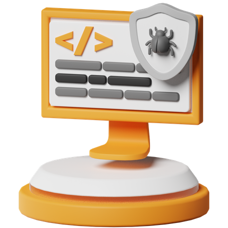 Security Programming  3D Icon