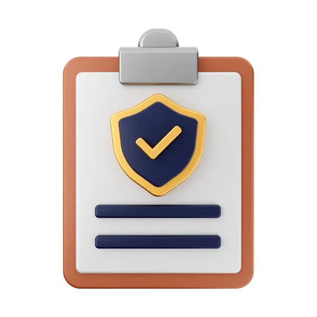 Security Report  3D Icon