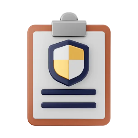 Security Report  3D Icon