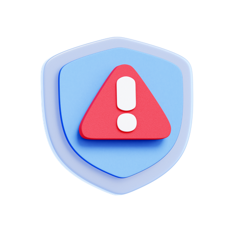 Security Risk Alert  3D Icon