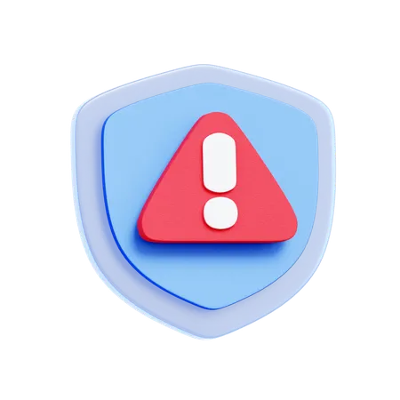 Security Risk Alert  3D Icon