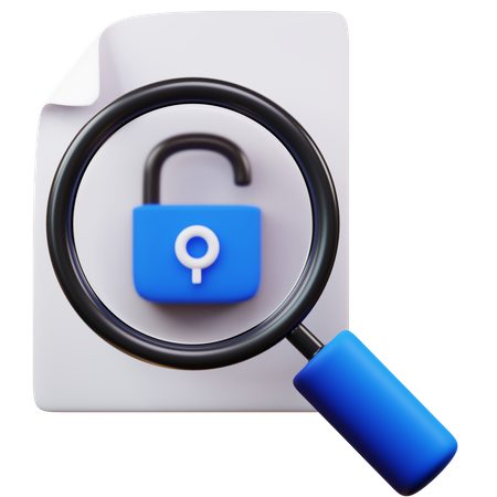 Security Search  3D Icon
