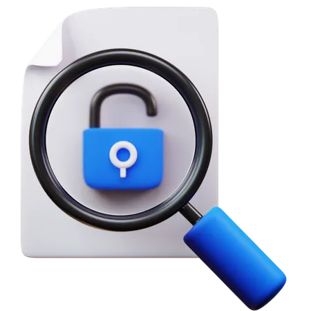 Security Search  3D Icon