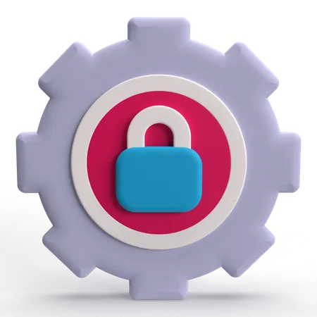 Security Setting  3D Icon