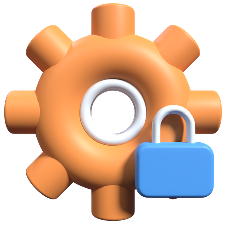 Security Setting 3D Icon