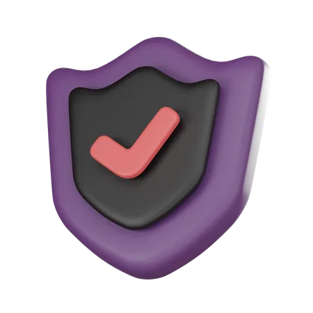 Cyber Security Shield Icon Symbolizing Online Data Protection Perfect For Tech Concepts And Designs 3 D Render 3D Icon