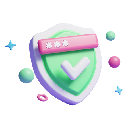 Security Shield  3D Icon