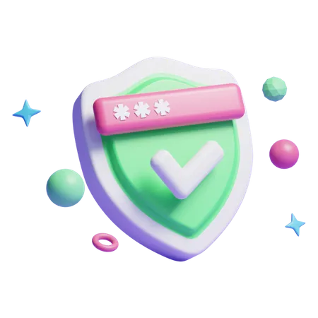 Security Shield  3D Icon