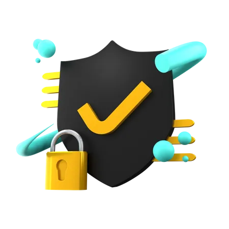 Security Shield  3D Icon