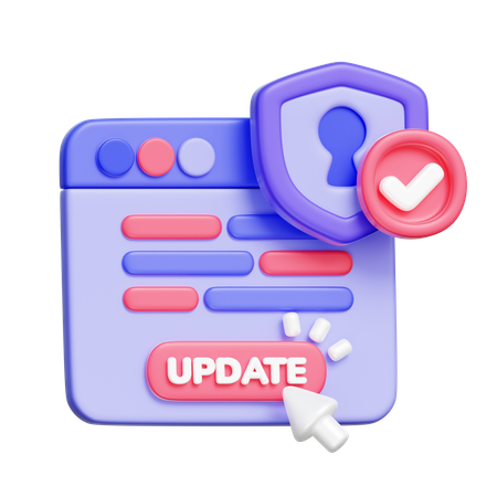 Security Software Update  3D Icon