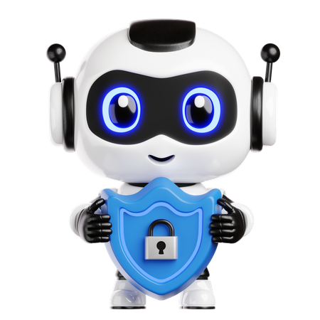 Security Support Bot  3D Icon