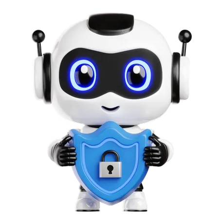 Security Support Bot  3D Icon