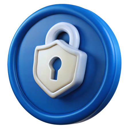 Security Token  3D Icon