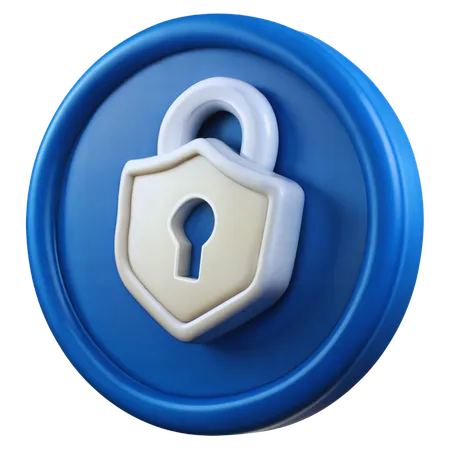 Security Token  3D Icon