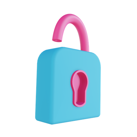 Security Unlock  3D Icon