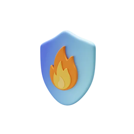 3 D Security Firewall 3D Icon