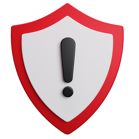 Security Warning  3D Icon