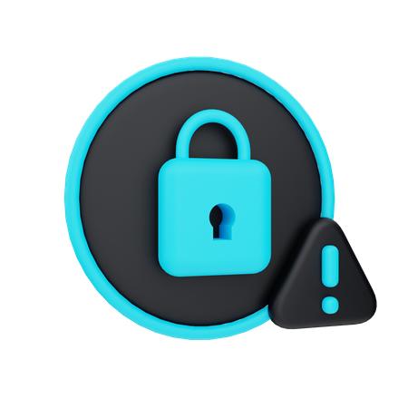 Security Warning  3D Icon
