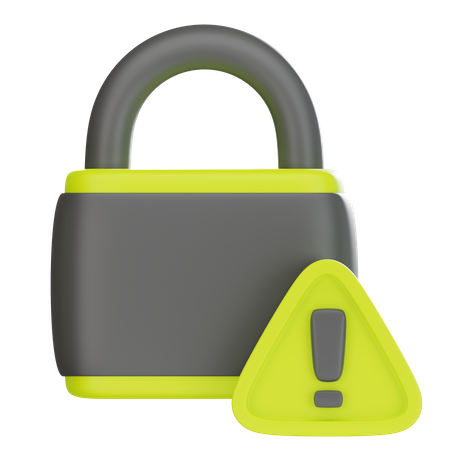 Security Warning  3D Icon