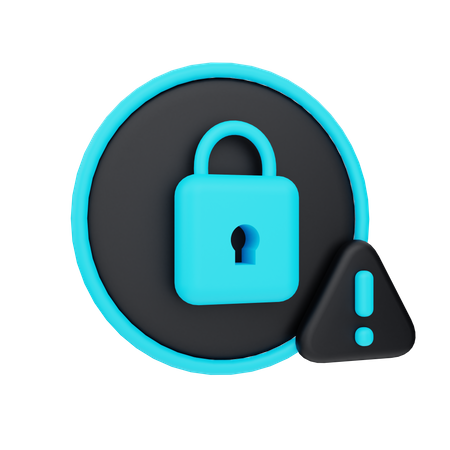 Security Warning  3D Icon