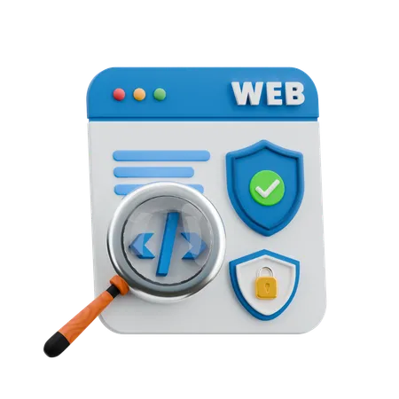 Security Web  3D Icon