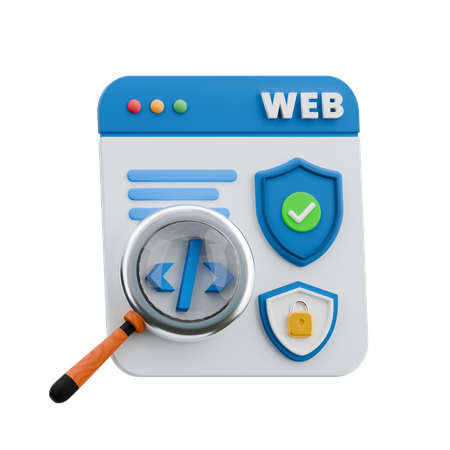 Security Web  3D Icon