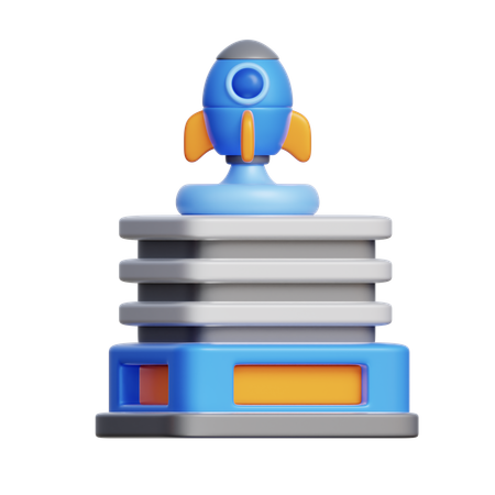 Sede de startups  3D Icon