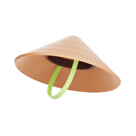 Sedge Hat  3D Icon