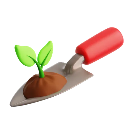 Seed Planting  3D Icon