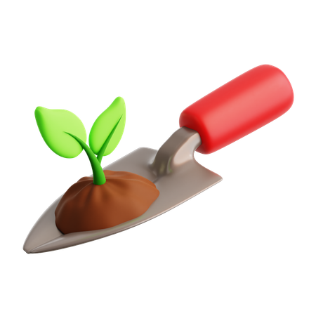 Seed Planting  3D Icon