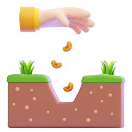 Seeding  3D Icon