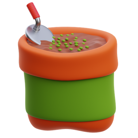 Seeds Bag  3D Icon
