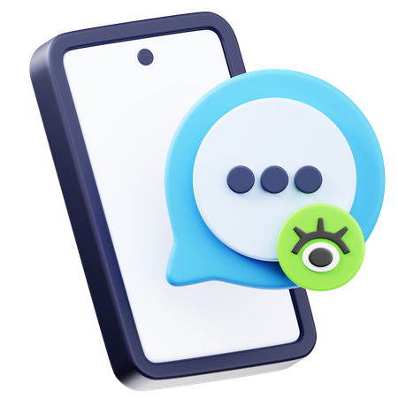 메시지를 보았습니다  3D Icon