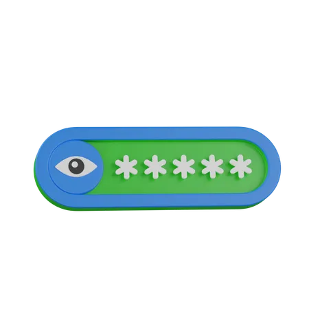 Seen password  3D Icon