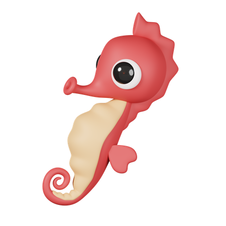 Seepferdchen  3D Icon