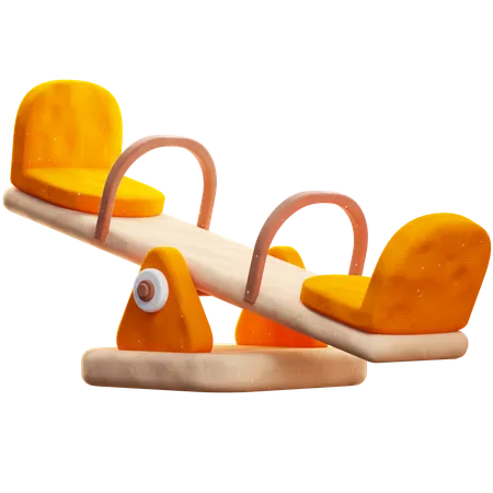 Seesaw For Playground 3D Icon