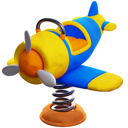 Seesaw Plane For Playground 3D Icon