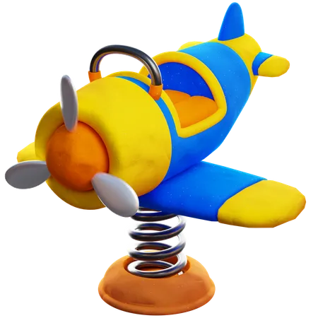 Seesaw Plane  3D Icon