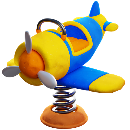 Seesaw Plane  3D Icon
