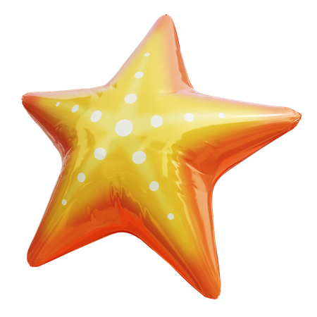 Ballon in Seesternform  3D Icon