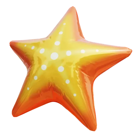 Ballon in Seesternform  3D Icon
