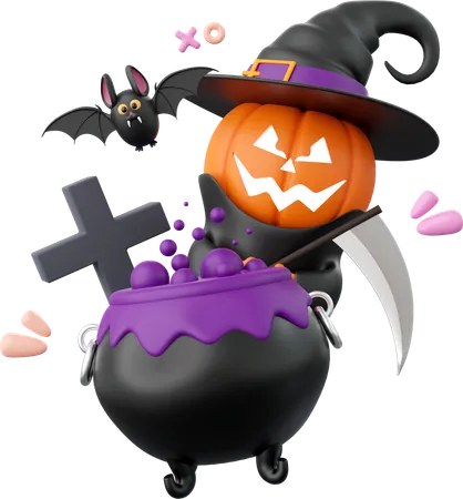 Segador de calabaza  3D Icon