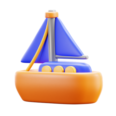 Segelboot  3D Icon