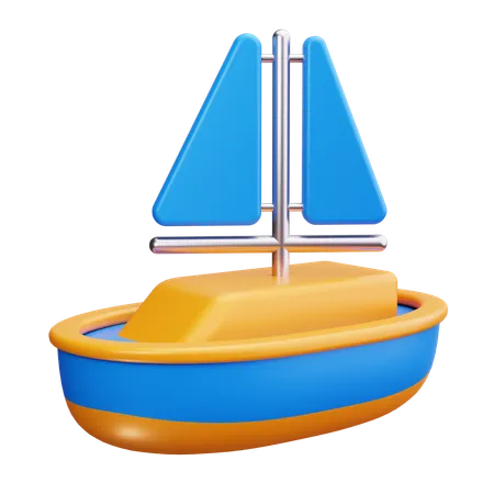 Segelboot  3D Icon